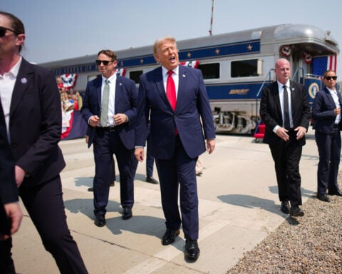 Trump heads to Mount Rushmore, where efforts to impose his likeness have stalled