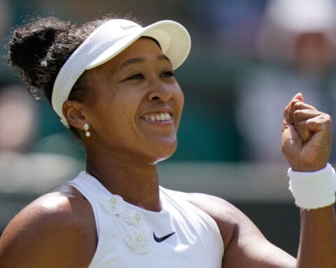 Naomi Osaka gets win at Wimbledon after she gives young daughter a 'timeout' on her birthday