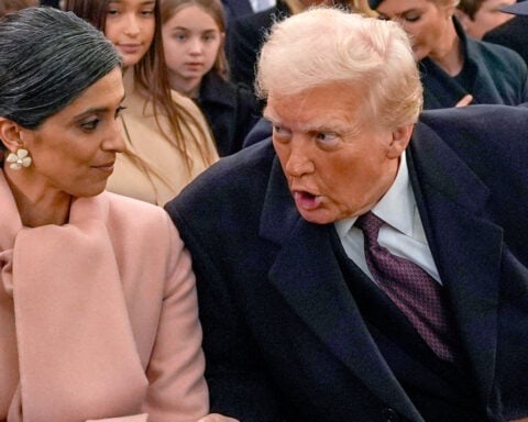 Trump reads a children's book on Usha Vance's podcast, then riffs on past presidents and himself
