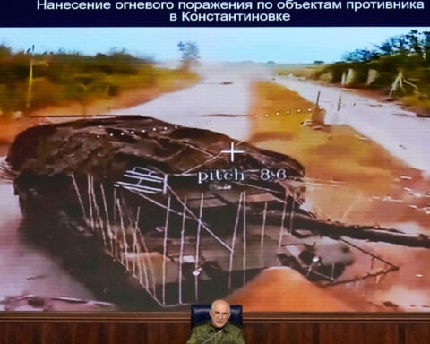 Ukrainian drones hit St Petersburg oil terminal in latest long-range attack on Russia