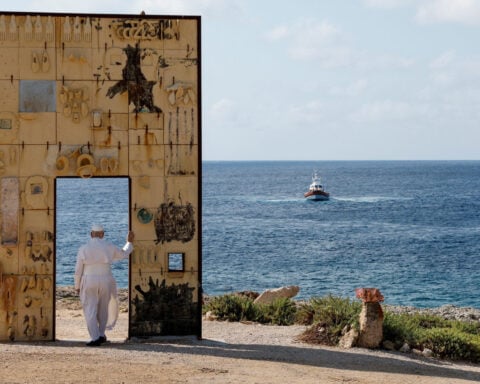 First American pope marks July 4 on migrant island with plea for ‘compassion and generosity’