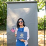 People from 50 countries become US citizens on George Washington's lawn on America's 250th birthday