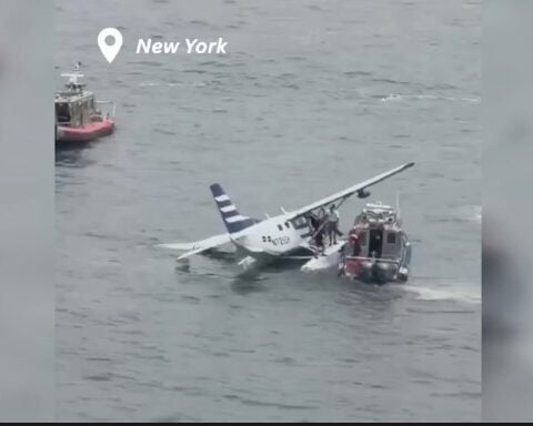 Small plane makes hard landing into New York’s East River, officials say