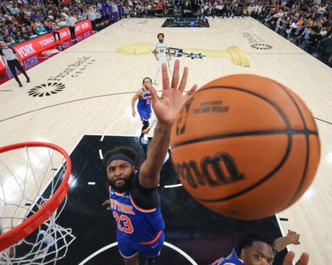 Mitchell Robinson says injury before NBA Finals came from hitting truck amid concern for his brother
