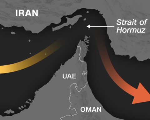 Tracking traffic in the Strait of Hormuz, in maps and charts
