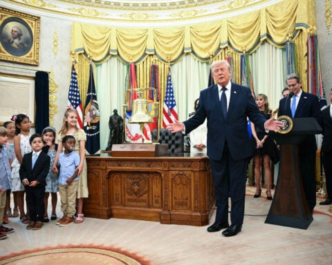 Trump rings opening bell to mark first day of trading for Trump Accounts
