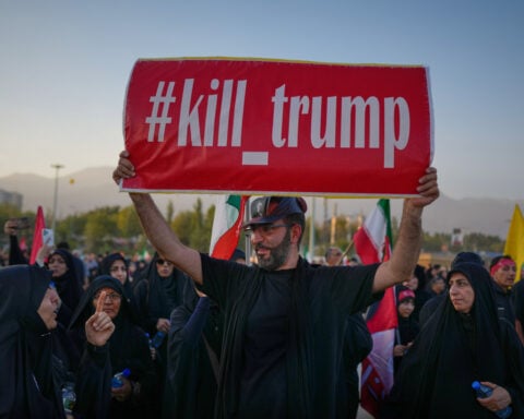 Mourners throng funeral procession in Tehran for Iran's Supreme Leader Ayatollah Ali Khamenei
