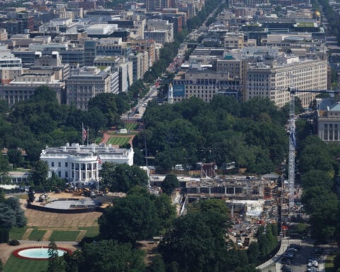 Trump says he's building a White House helipad for a new, more powerful Marine One