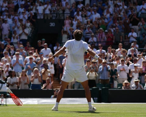 Cobolli performs Ronaldo celebration as Paolini wins before Federer on Italy's big day at Wimbledon
