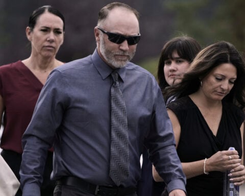 The Latest: Prosecutors show video of Tyler Robinson from the day Charlie Kirk was killed