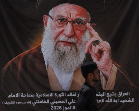 Coffin of slain Iranian supreme leader arrives in Iraq's Najaf, Iraqi state TV says
