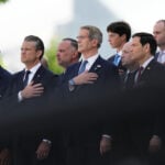 The Latest: NATO chief supports US military strikes on Iran as alliance meets in Turkey