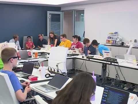 Leawood summer camp teaches visually impaired teens coding and web development