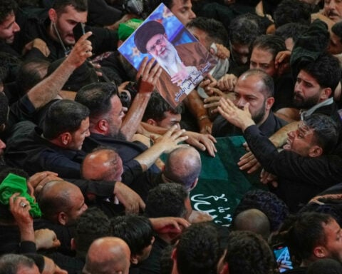 Funeral processions held in holy Iraqi cities for Iran’s late Supreme Leader Ayatollah Ali Khamenei