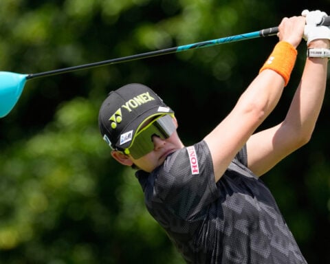 Aki Iwai leads and Nelly Korda struggles in first round at Evian women's major