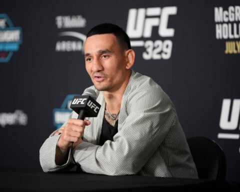 Conor McGregor confident for rematch with Max Holloway, as the two headline UFC 329 on Saturday