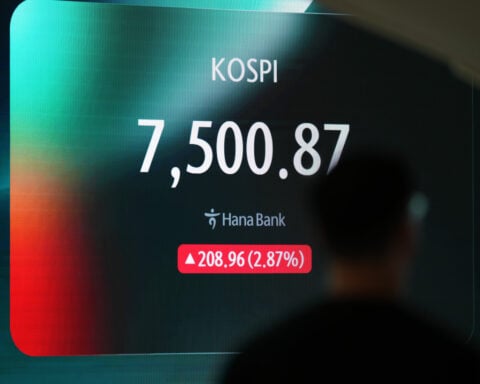 World shares mostly climb and oil prices slip as traders monitor Iran war developments