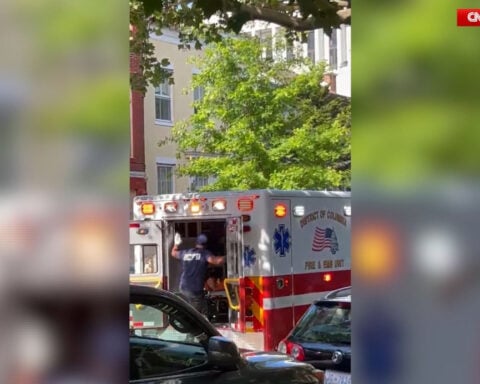 McConnell was loaded into ambulance on a stretcher, according to eyewitness and new video