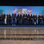 NATO leaders came to Turkey to discuss security. Erdogan gave them each an engraved revolver