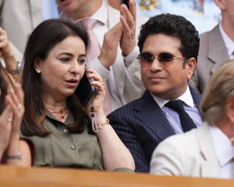 Dustin Hoffman and 'cricket royalty' Sachin Tendulkar among celebrities at Wimbledon