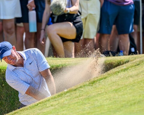 Rory McIlroy part of 3-way tie for the lead at Scottish Open as Scheffler misses the cut