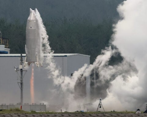 Japan's space agency conducts first test flight for experimental reusable rocket