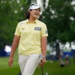 Haeran Ryu sets an LPGA major record with a 60 to build a 3-shot lead at the Evian Championship