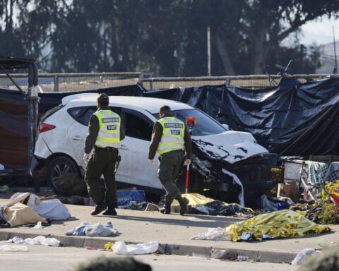 Several people killed in Chile after car driven by navy officer crashes into an open-air market