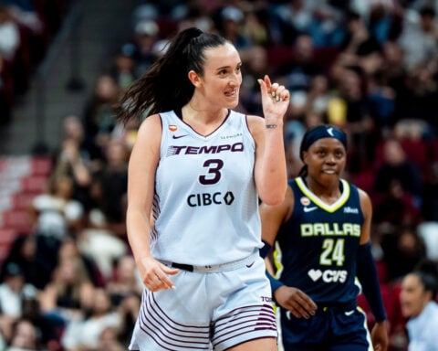 A tossed shoe leads to late ejection and derails Liberty rally in a 93-91 loss to Toronto