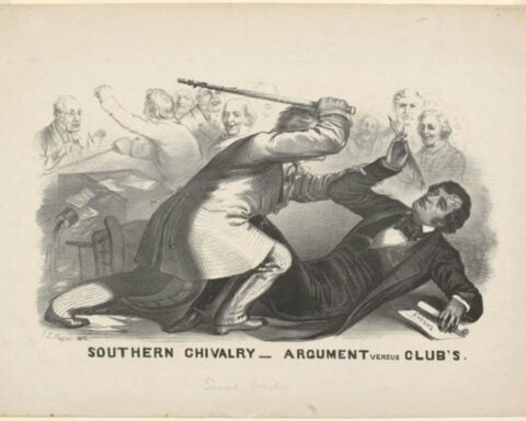 When a congressman beat a senator unconscious, America confronted the limits of free speech