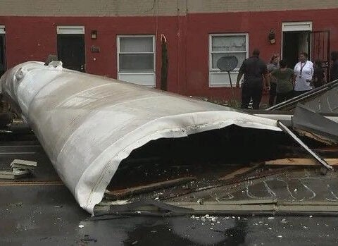 Part of roof blows off Philadelphia Housing Authority building during storm, residents evacuated
