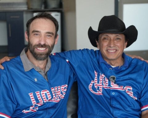 Two veterans bond over music and unite in Texas for a Hooks game national anthem