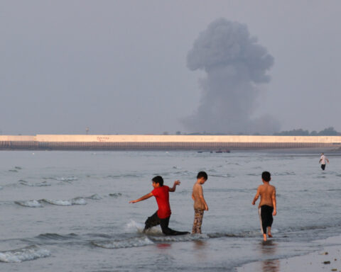The Latest: Trump says US will blockade Iran in Strait of Hormuz and charge ships for safe passage
