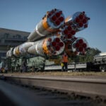 US-Russian crew blast off for 8-month stint on the International Space Station