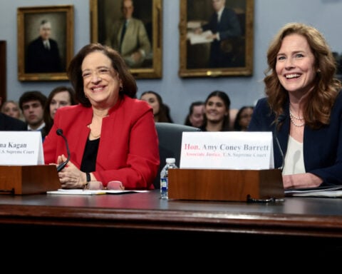 US justices make rare Capitol Hill appearance to warn of threats against them
