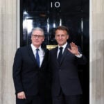 Outgoing UK PM Starmer given France's top honour by President Macron
