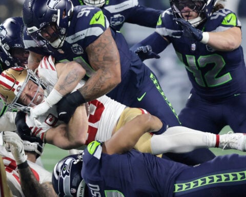 Bijan Robinson of the Falcons is voted as the top running back in the NFL by an AP panel