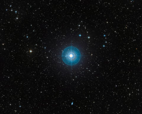 Faint new planet is revealed around a young star after a decade in hiding