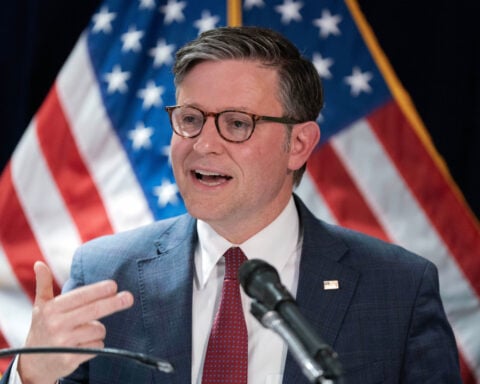 Johnson unveils $95 billion plan for defense spending and Trump’s elections overhaul