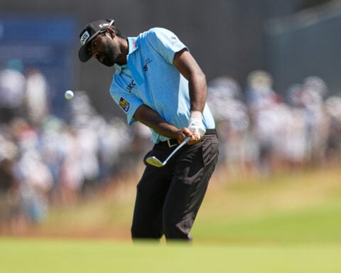 Marcus Plunkett finds golf again in the Army. The West Point alum is now in the British Open