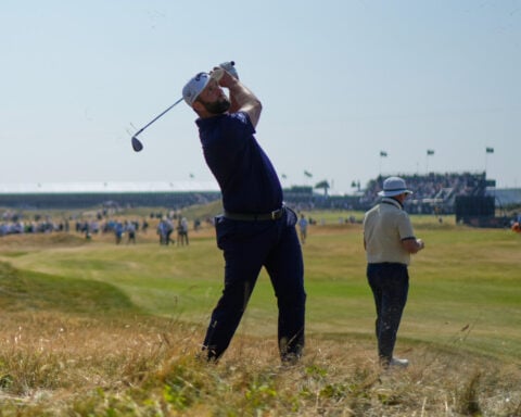 Distance debate at this British Open is how far the golf ball goes on the ground