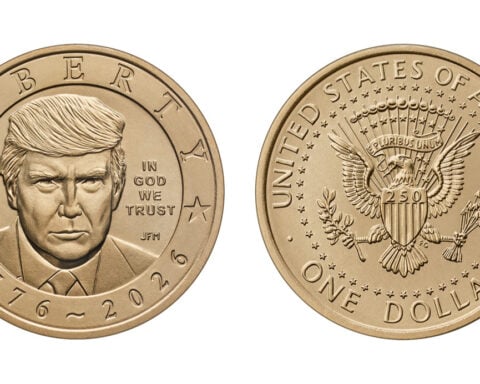 US Mint produces a $1 coin bearing Trump's face to help celebrate America’s 250th birthday