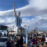 In a Patagonia town with an 85-foot Messi statue, Argentines celebrate advance to World Cup final