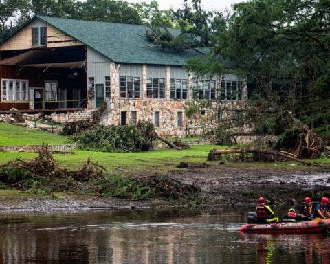 Flash flood emergency strikes Texas year after Camp Mystic disaster