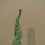 Soccer-Canadian wildfire smoke blankets New York before World Cup final, relief expected by Sunday