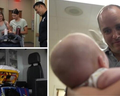 Virginia baby born in parking lot reunites with the first responders who delivered him