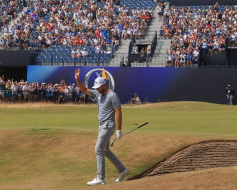 Lucas Herbert and Sam Burns match the major championship record with 62s at the British Open