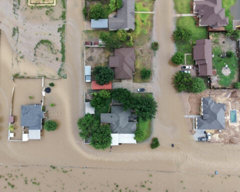 Texas floods have left high waters and a big cleanup job after hundreds of people are rescued
