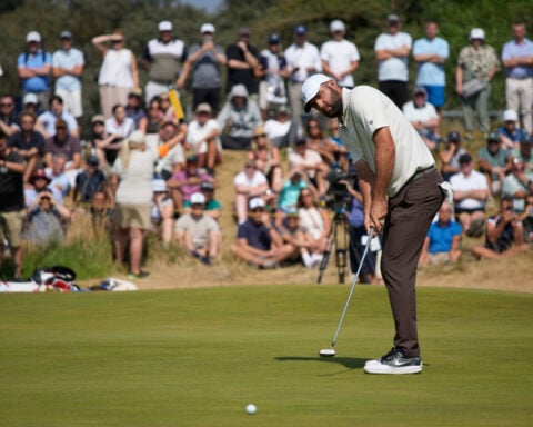 Scheffler rues missed putts but happy with his game after tee-to-green clinic at the British Open
