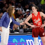 Caitlin Clark bounces into record books with 45 points and 10 assists